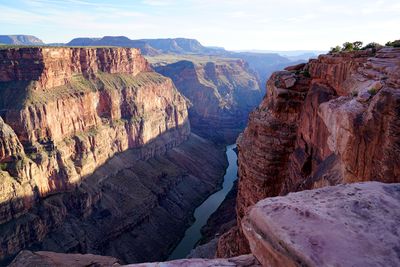 Panoramic view of rocky mountains