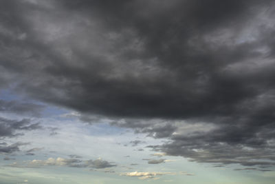 Low angle view of storm clouds in sky