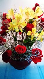 Close-up of flowers in vase