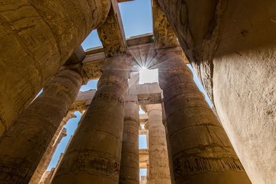 Low angle view of old ruins