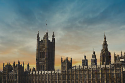 Panoramic view of buildings in city against sky