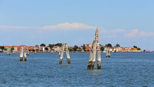 Panoramic view of sea against sky