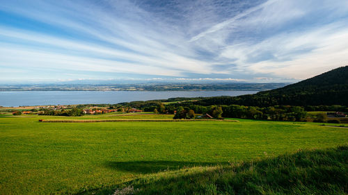Scenic view of landscape against sky