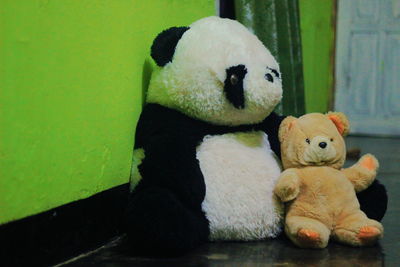 View of stuffed toy