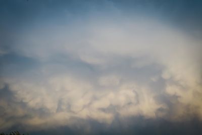 Low angle view of clouds in sky