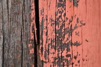 Full frame shot of old wooden wall