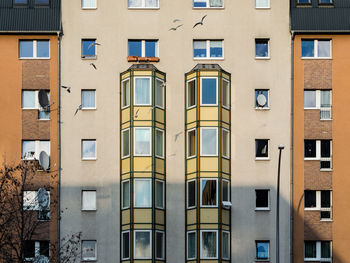 Low angle view of building in city