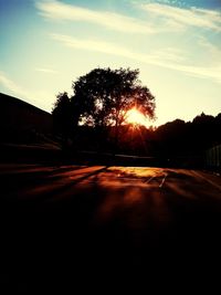 Road passing through landscape