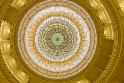 Directly below shot of historic building