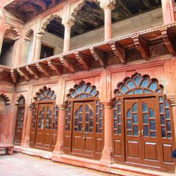 Low angle view of historical building