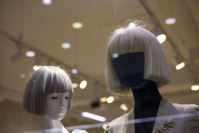 Portrait of mannequin in store