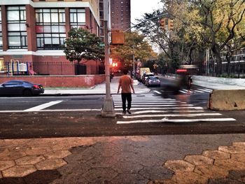 Traffic on city street