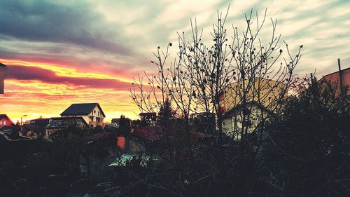 City at sunset