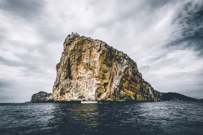 Low angle view of water against sky