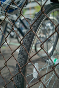 Close-up of chainlink fence