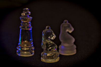 Close-up of chess pieces