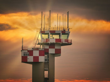 Special morning light after sunrise , the sun was coming out after a long foggy night in the airport