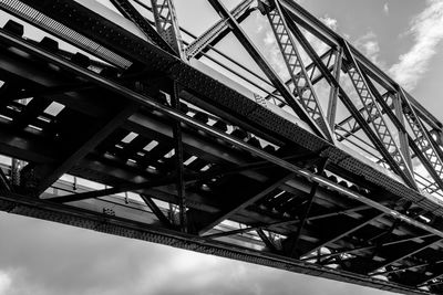 Low angle view of eiffel tower