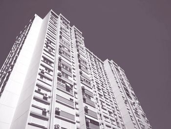 Low angle view of modern building against sky