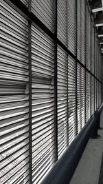 Shadow of person on window