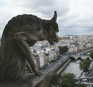 Gargoyle on notre dame de paris