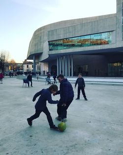 People playing with ball