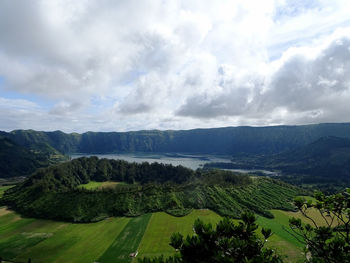 Scenic view of landscape against sky