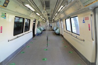 Interior of train