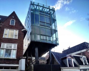 Low angle view of building against sky