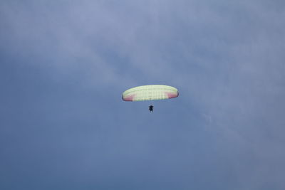 Paraglider high in the sky