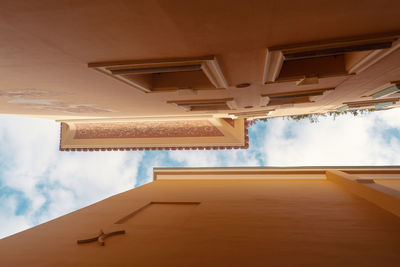 Low angle view of building against sky