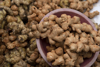 Close-up of roasted for sale at market stall