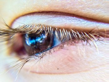 Extreme close up of human eye