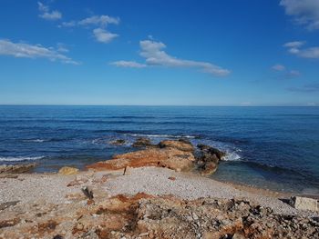 Scenic view of sea against sky