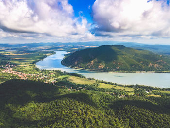 Scenic view of river against sky