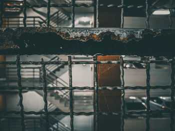 Full frame shot of abandoned window