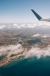 Aerial view of landscape against sky