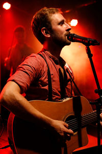 Young man playing guitar