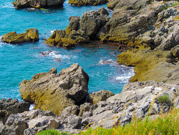 Rocks on sea shore