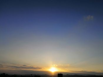 Low angle view of sky during sunset