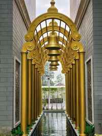 Close-up of metallic structure