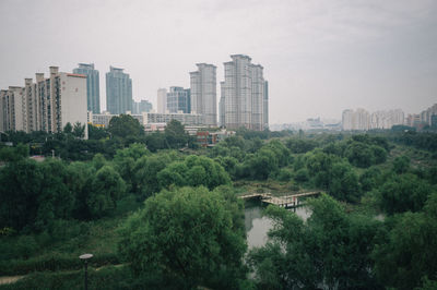 Modern buildings in city