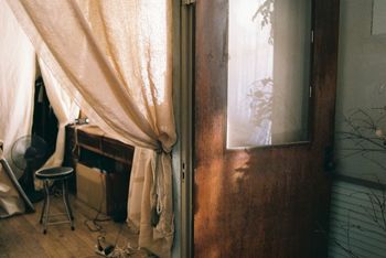 Interior of abandoned house