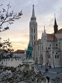 View of cathedral against cloudy sky