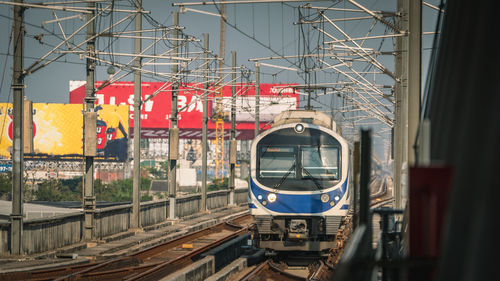 Train at railroad station