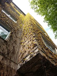 Low angle view of built structure against sky