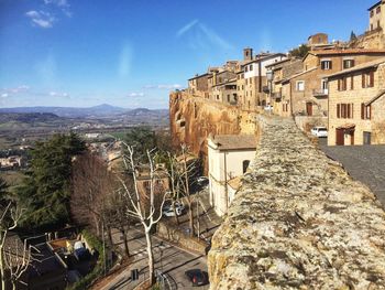 Panoramic view of buildings against sky