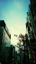 Low angle view of buildings against sky