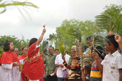 Group of people in party