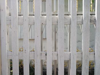 Full frame shot of wooden fence